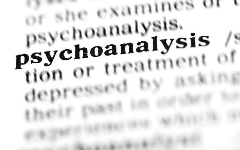 Image of a dictionary definition of psychoanalysis.